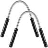 2 Pieces Facial Hair Remover Spring Eyebrow Face Epilator Threading Tool Remove Hair from Upper Lip, Chin, Cheeks and Neck for Women Men, Black view 1