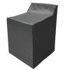 EBTOOLS Washing Machine Cover, Dryer Protection Cover Front Load Waterproof Washing Machine Cover for Automatic Washer 210D Silver Coated Oxford Fabric 74x71x101cm, Black view 1
