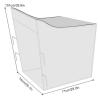 EBTOOLS Washing Machine Cover, Dryer Protection Cover Front Load Waterproof Washing Machine Cover for Automatic Washer 210D Silver Coated Oxford Fabric 74x71x101cm, Black view 3