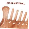 EXCEART 2pcs Guasha Board Massage Tool Resin Scraping Combs for Scalp Body Muscle Relaxation Comfortable Skin Care Easy to Use view 4
