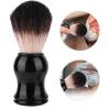 Beard Brush Beard Cleaning Brush, Barber Brush Portable Delicate Handle Shaving Brush, Excellent Barber Brush Home Use for Salon Use Nylon Imitation Black Four-Way view 3