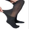 VEIGIKE Extra Wide Lymphedema Bariatric Socks Knee High Replacemen Sock Liner for Air Cam Walkers Brace Orthopedics Cast Boot Men Women, Black-2pairs, One Size, Black, One size view 3