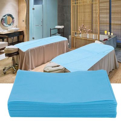 10Pcs Travel Disposable Bed Sheets Thick Waterproof Hygeian SPA Bedding Mat 75 * 175cm Nonwoven Fabric Massage Cover Portable White Bedspreads
