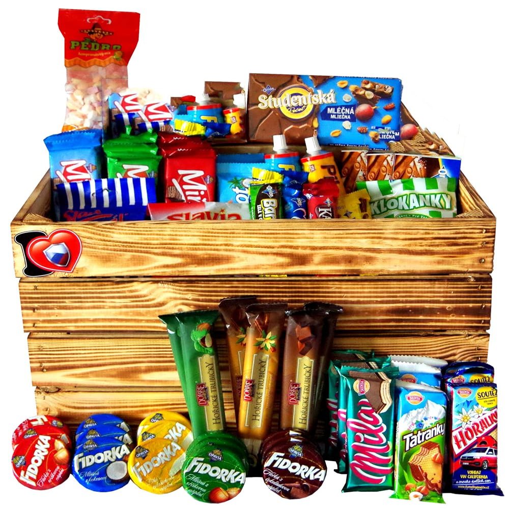 Czech Sweet Set Large - Czech Republic Candy Bars Wafers Box - Original Czechia Sweets
