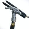 Victorian Walking Stick Brass Dragon Metal Handle Genuine Rosewood Cane Stick Fathers Day Card view 2