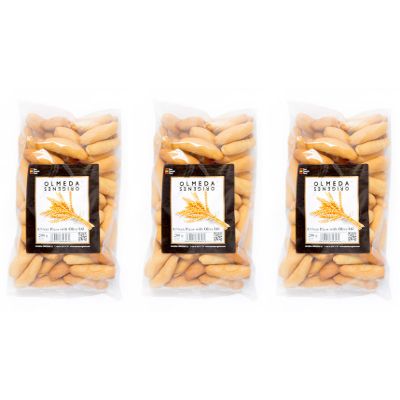 OLMEDA ORGENES. Picos from Jerez with olive oil. Pack of 3 bags (600 g)