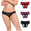 AWFOUGAR Plus Size Underwear for Women Midnight Lingerie Sexy Mesh Lace Panties - - S view 1