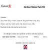 Ration-X 24 Hour Ration Pack Ambient Army Type Menu 2 4000kcal Three Main Meals ++ view 2