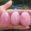 120gNatural Pink Rose Quartz Egg-Shaped Magic Crystal Ball Sphere Gemstone view 3