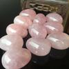 120gNatural Pink Rose Quartz Egg-Shaped Magic Crystal Ball Sphere Gemstone view 4