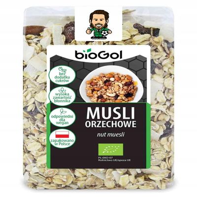 Peanut MUESLI BIO 300 g - BIOGOL