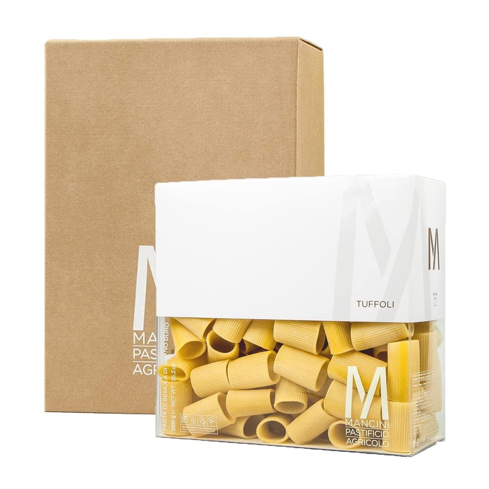 Mancini Pastificio Agricolo - Authentic Italian Pasta - Tuffoli - 6 x 1 Kg (35.2 oz)