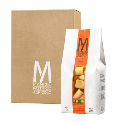 Mancini Pastificio Agricolo - Authentic Italian Pasta - Tuffoli - 12 x 500 g (17.6 oz)