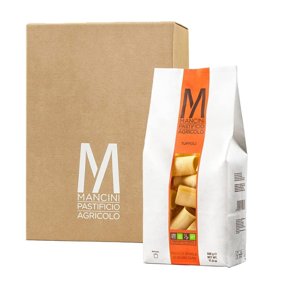 Mancini Pastificio Agricolo - Authentic Italian Pasta - Tuffoli - 12 x 500 g (17.6 oz)