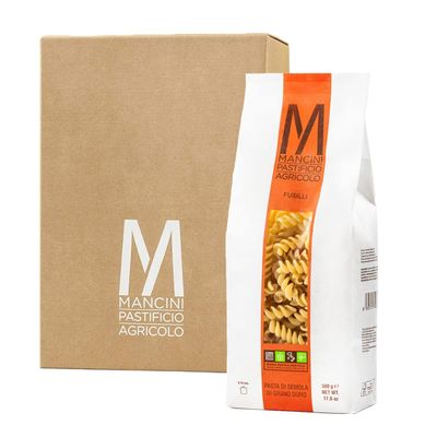 Mancini Pastificio Agricolo - Authentic Italian Pasta - Fusilli - 12 x 500 g (17.6 oz)