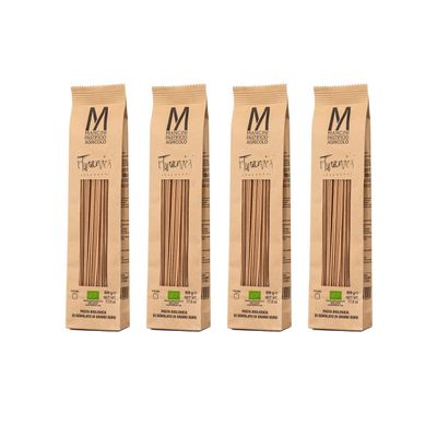 Mancini Pastificio Agricolo - Authentic Italian Turanicum Wheat Pasta - Spaghetti - 4 x 500 g (17.6 oz)