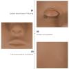 1pc Human Head Eyelashes Teaching Eyelash Extension Mannequin Lip Eyelash Practice Head Maniquin Hair Braiding Mannequin Head Eyelash Training Head Stand Silica Gel To Weave Spa view 2