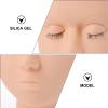 1pc Human Head Eyelashes Teaching De Para Gelatinas Braid Wig Silicone Mold Face Silicone Eyelash Head Stand Detachable Head Mold Training Head Model Mannequin Mold view 3