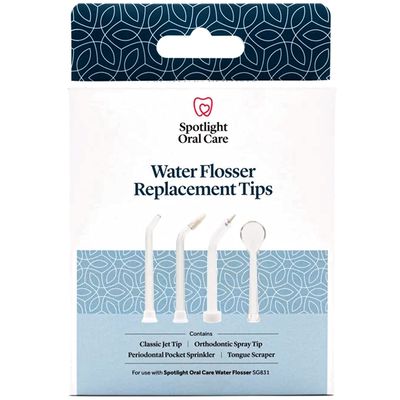 Spotlight Oral Care Water Flosser 4 Replacement Tips - Pack of 2