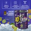10X Athletic Stim Pre Workout Beta Alanine High Caffeine Creatine Sugar Free |Vegan Low Calorie Atomic Orange Flavour 600g 25/50 Servings (Cobra Ki) view 2