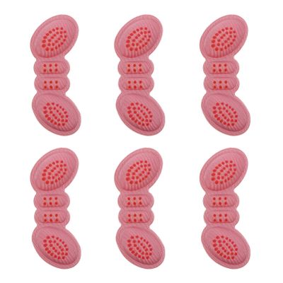 Minkissy 6pcs High Heels Stickers Foot Heel Cushions Heel Shoe Grips Liner Silicone Heel Protector Boot Insoles Heels Grips Sneaker Do Not Follow Sponge Women's Sports Shoes Pink