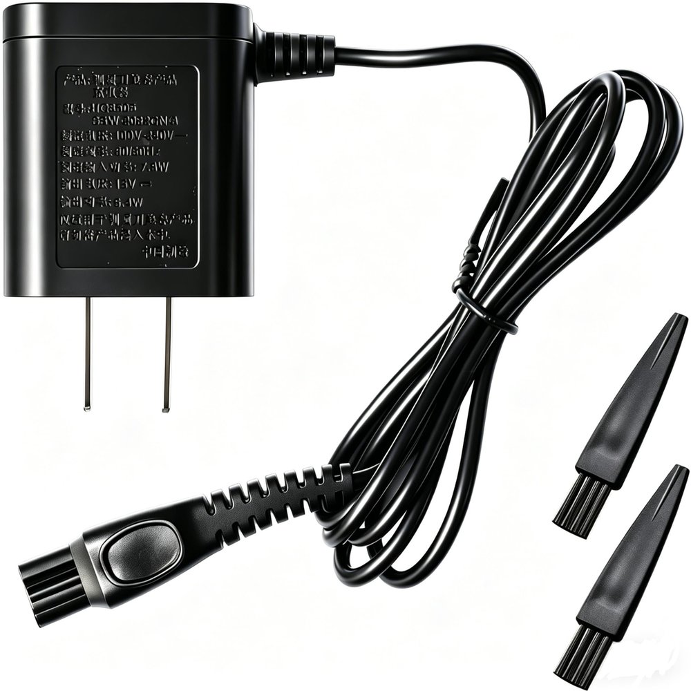 HQ8505 Power Cord Compatible with Philips Shaver Charger Cord Portable Adapter for Norelco Oneblade Shaver Speed XL/Smarttouch XL/Spectra/Arcitec HQ8505 Charger Spectra Models Series