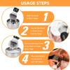 Happyupcity Shaving Brush Stand with Bowl Stainless Steel Shaving Brush Stand Holder Razor Bowl Grooming Set Male Facial Cleaning Tools (Silver) view 3