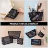 minkissy 3pcs Mesh Toiletry Bag Lightweight Storage Pouches Smooth Zippers for Easy Access Versatile Cosmetic Pencil and Travel Organizer Mesh Bags of Different view 2