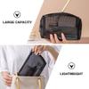 minkissy 3pcs Mesh Toiletry Bag Lightweight Storage Pouches Smooth Zippers for Easy Access Versatile Cosmetic Pencil and Travel Organizer Mesh Bags of Different view 3