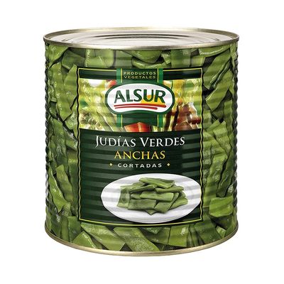 Alsur Cut wide green beans - 1.3 kg.