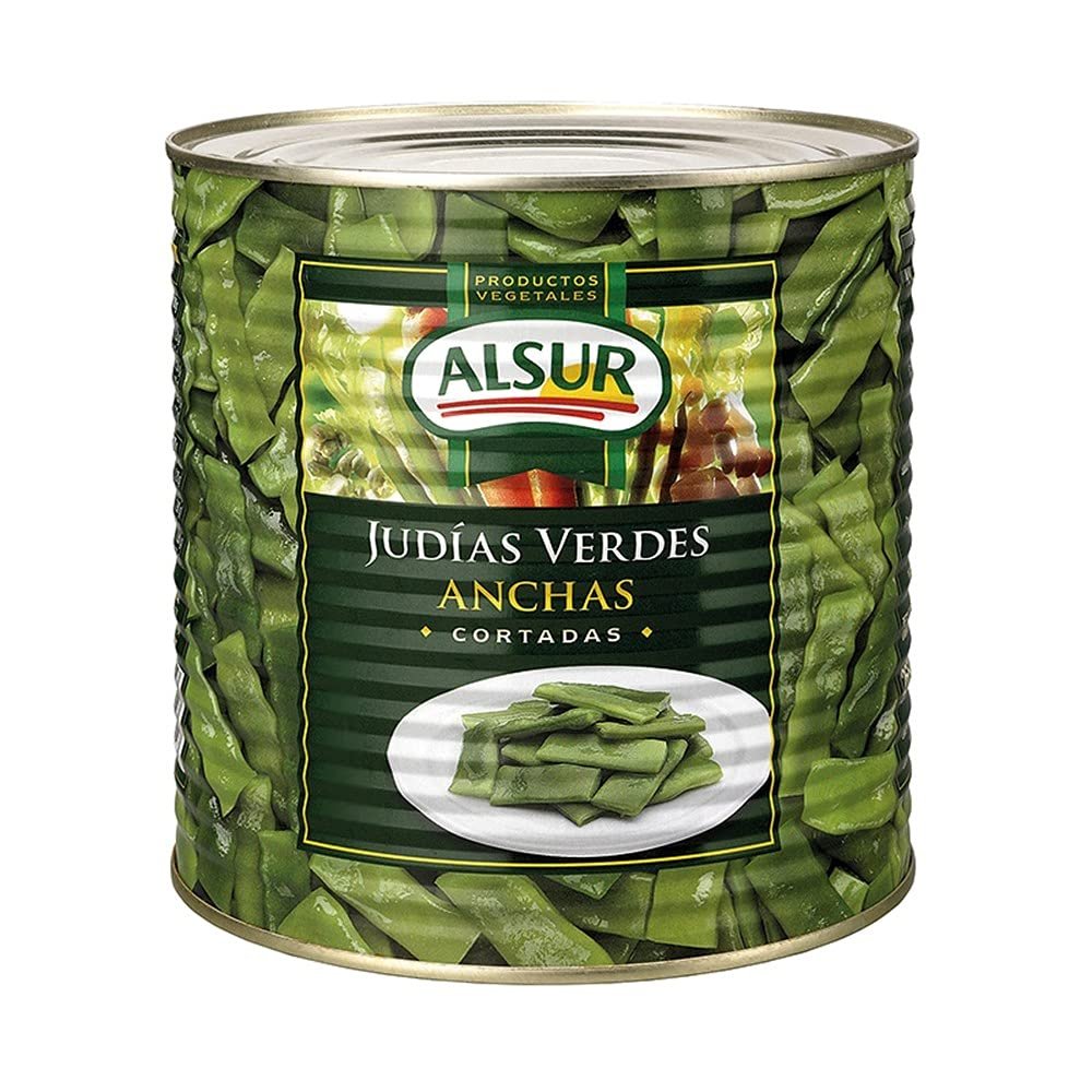 Alsur Cut wide green beans - 1.3 kg.