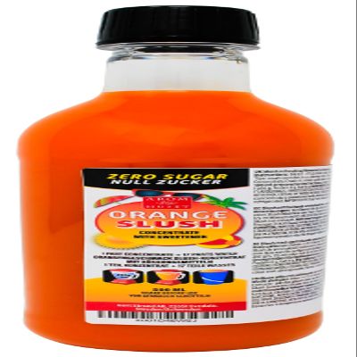 Aromhuset Orange Slush Syrup 500 ml - Zero Sugar - Delicious Guilt-Free Slushie Mix for Ice Drinks, Smoothies & DIY Cocktails - Perfect for Home, Parties & Slush Machines - Mixing Ration 1-17
