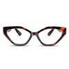 2SeeLife Oversized TR-90 Cat Eye Reading Glasses for Women Medium-Wide Fit, Sturdy Frame, Premium Geometric Readers, Brown Tortoise, +2.50 view 1