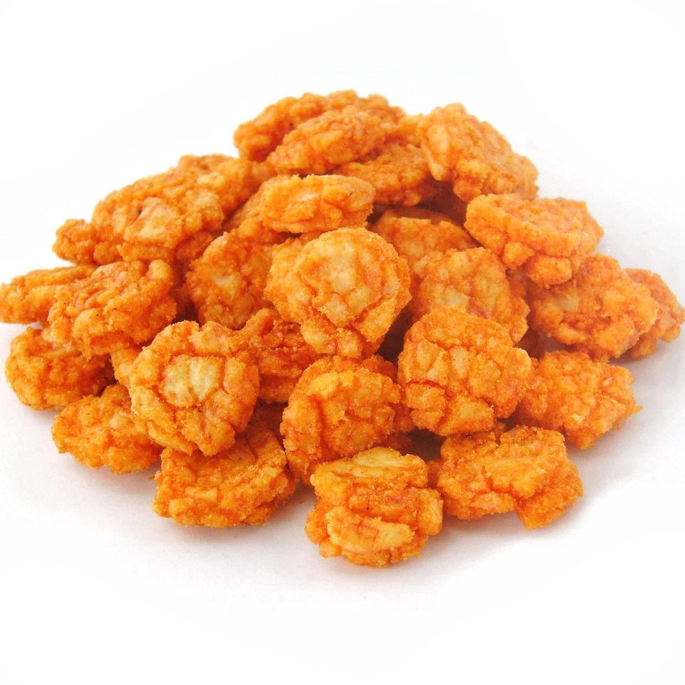 Chilli Rice Crackers 500g  Hot Crunchy Crispy Sweet & Spicy Flavour - Ready to Eat  Fried Thai Rice Cracker Snack  Large Bulk Bag Chili Snacks  Mini Bite Sized Senbei Bites - Vegan - PURIMA