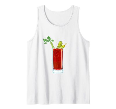 Bloody Mary Vegetarian Alcoholic Drink Cocktail Lovers Tank Top
