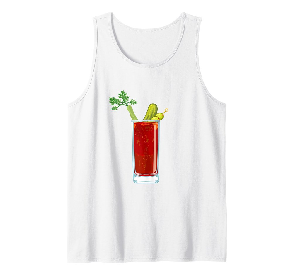 Bloody Mary Vegetarian Alcoholic Drink Cocktail Lovers Tank Top