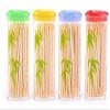 4 Pack Bamboo Dental Toothpicks (~400pcs) with Portable Travel Case Eco-Friendly Oral Hygiene Floss Sticks (1) view 3