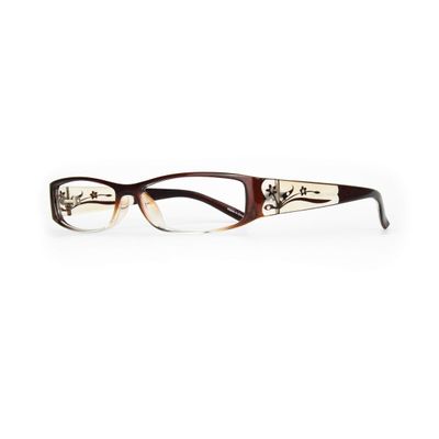 EYEBOGO Kaylee Fashion Reading Glasses for Women, Readers for Women, Ladies Classy Comfortable Cheaters (Brown, 1.75)