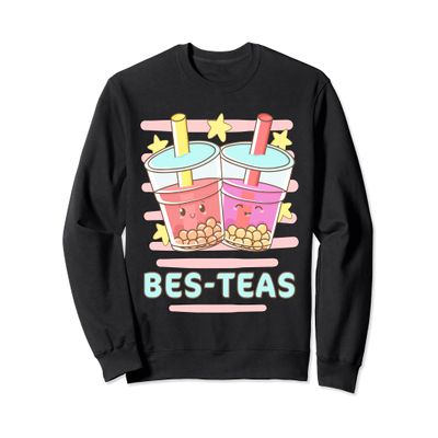 Kawaii Boba Bes-Teas, Besties Best Friends Bubble Tea Sweatshirt