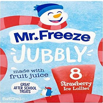 Pack of 2 - Mr Freeze Jubbly Strawberry 8X62ml