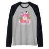 Japanese Strawberry Milk Kawaii Panda Anime Raglan Baseball Tee view 1