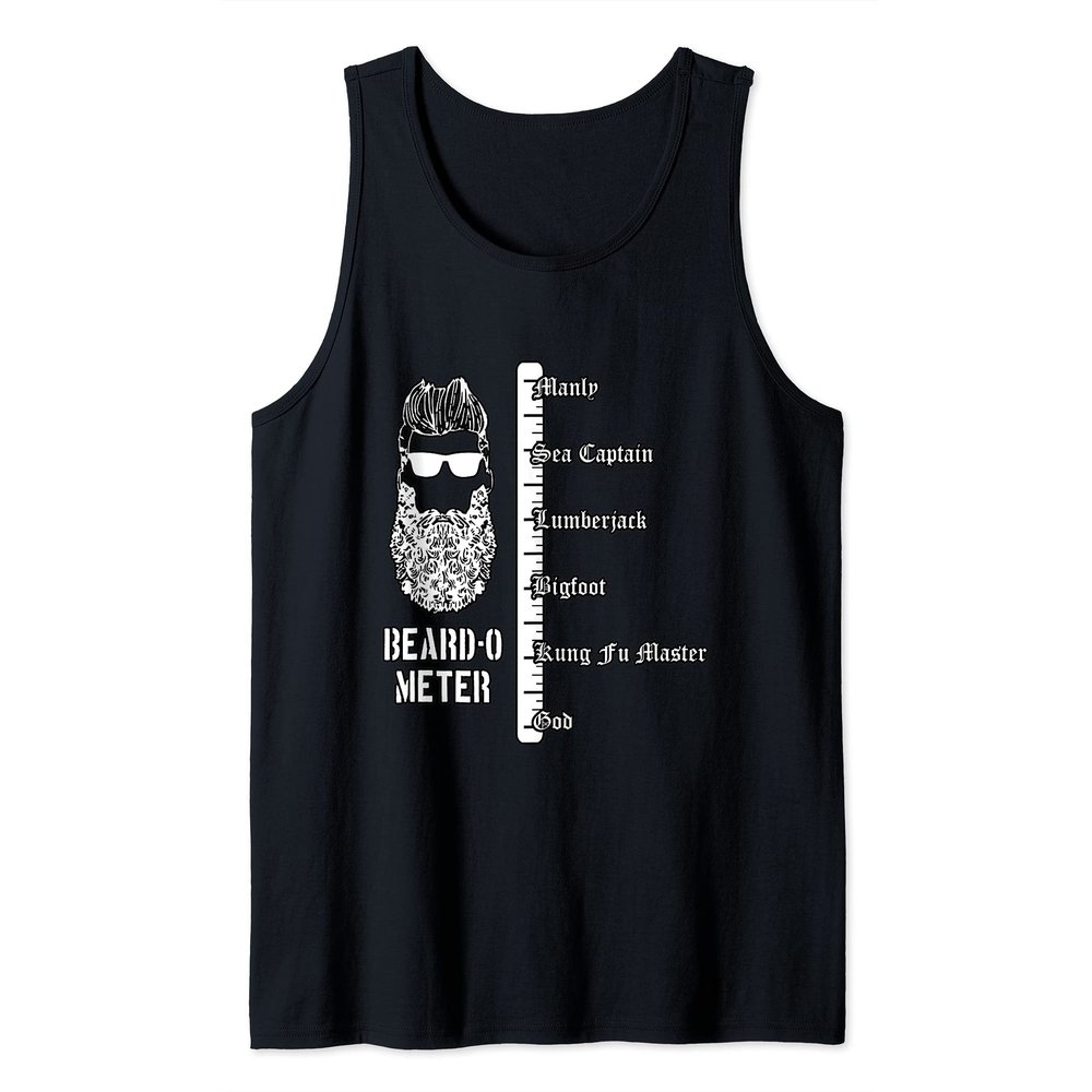 Beard o Meter for Bearded Mens with Beard scale Tank Top