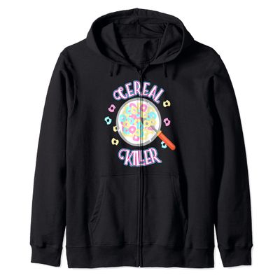 Cereal killer gift for wheat oat lovers Zip Hoodie