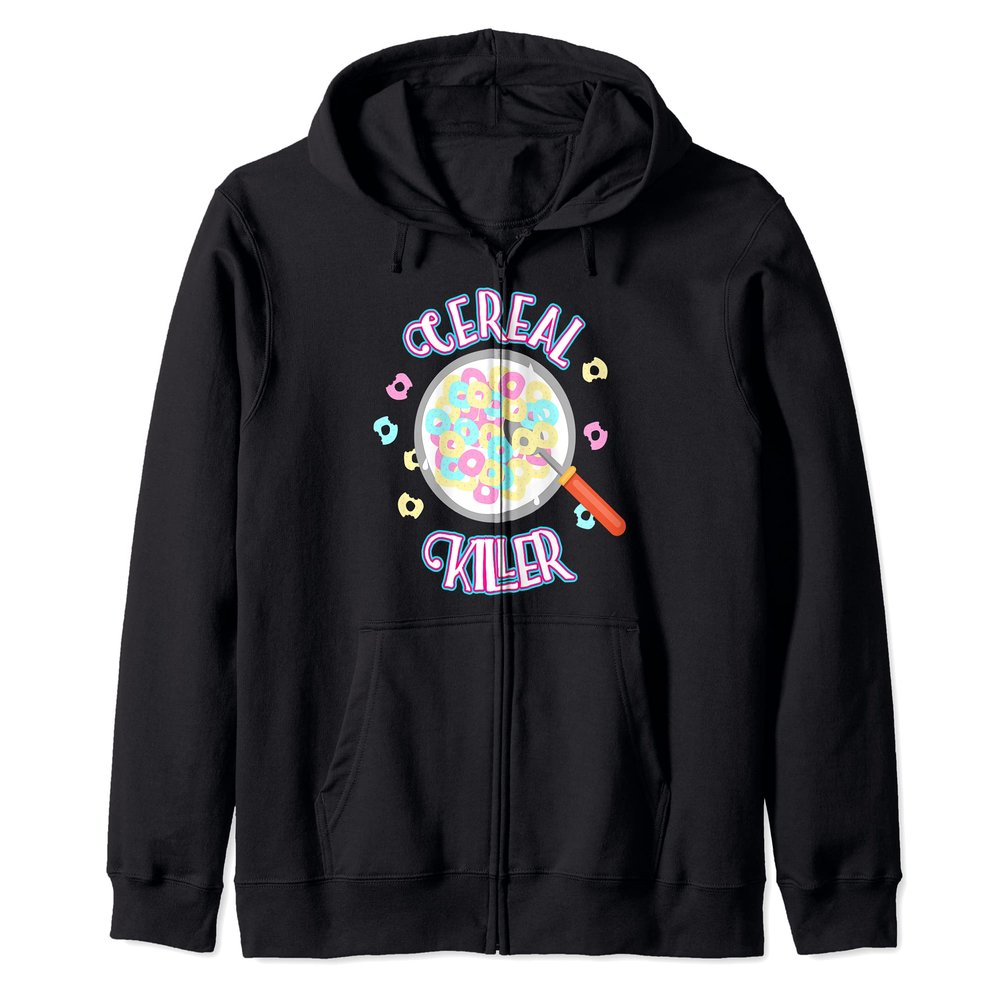 Cereal killer gift for wheat oat lovers Zip Hoodie
