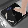 XIXIDIAN Body Fat Scale, Digital Body Weight Smart Wireless Bathroom BMI Composition Analyzer Health Monitor Tempered Glass Platform Large Digital Backlit LCD with Smartphone App view 2