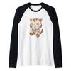 Boba Tea Bubble Tea Kawaii Japanese Lover Cat Kitten Drinkin Raglan Baseball Tee view 1