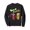 Bubble Milk Tea Food Pun Valentines You're A Sweet Tea Girls Sweatshirt view 1
