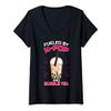 Womens Bubble Tea Boba K-POP Music Lover Korean Milk Anime V-Neck T-Shirt view 1