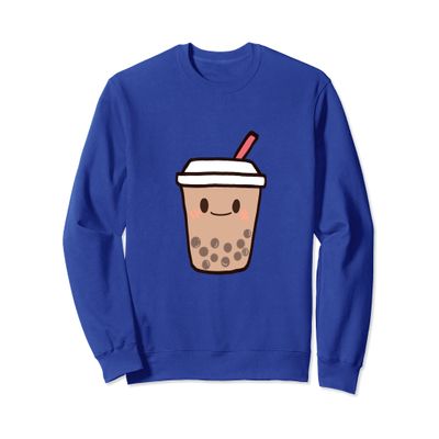 Cute Kawaii Boba Milk Tea Bubble Tapioca Pearls Tea Lover Sweatshirt