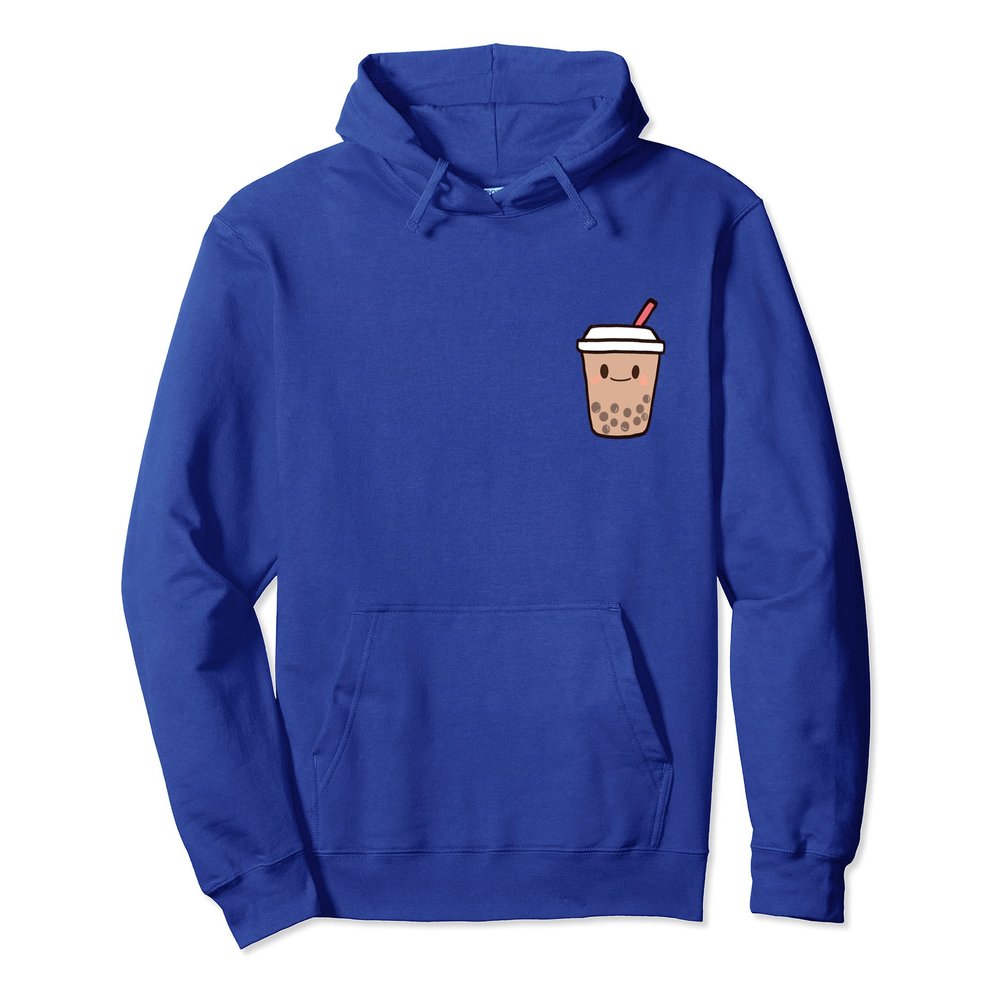 Cute Kawaii Boba Milk Tea Bubble Tapioca Pearls Tea Lover Pullover Hoodie